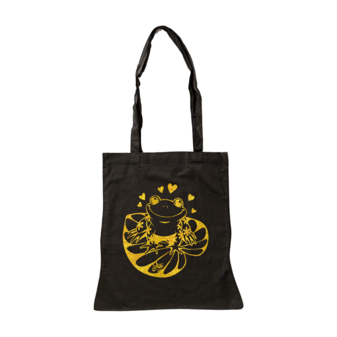 Shopping Bag - Glitter Frog